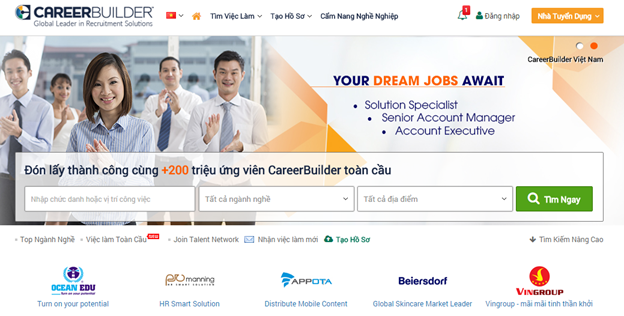 Website tuyển dụng Career Builder