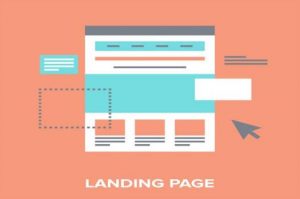 landing page.