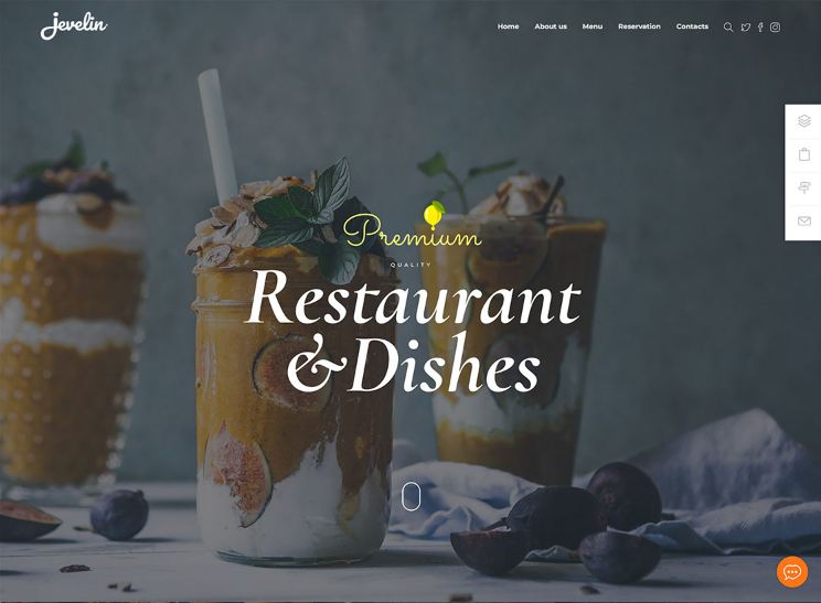Kho mẫu giao diện website nhà hàng đẹp nhất 2019