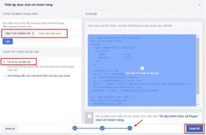 Nhấn hoàn tất ở bước cài đặt cuối cùng