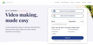 Animoto - website chỉnh sửa video nhiều người sử dụng