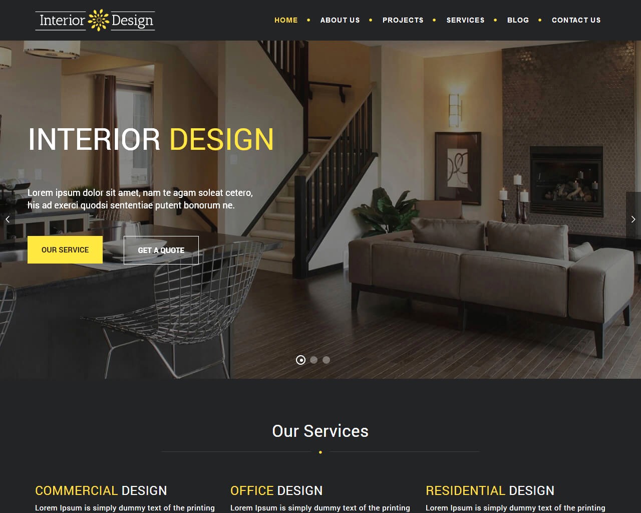 Interior Design Co là mẫu webiste nội thất sở hữu nhiều tính năng vượt trội.