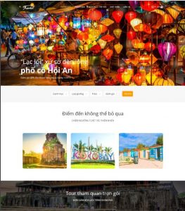 Mẫu website du lịch tương tự Travel Vn