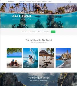 Mẫu website du lịch tương tự Traveltime