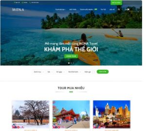 Mẫu website du lịch tương tự Trabble