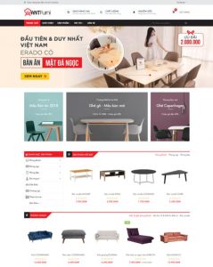 mẫu web bán hàng đẹp Ant Furniture