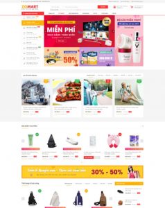 mẫu website Zomart
