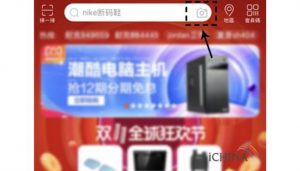 Nhấn vào icon máy ảnh