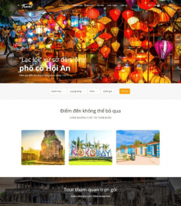 Mẫu website travelvn.