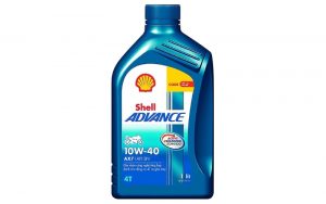 Dầu nhớt xe ga Shell AX7 10W40