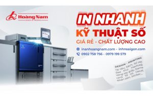 Công ty in ấn menu Hoàng Nam
