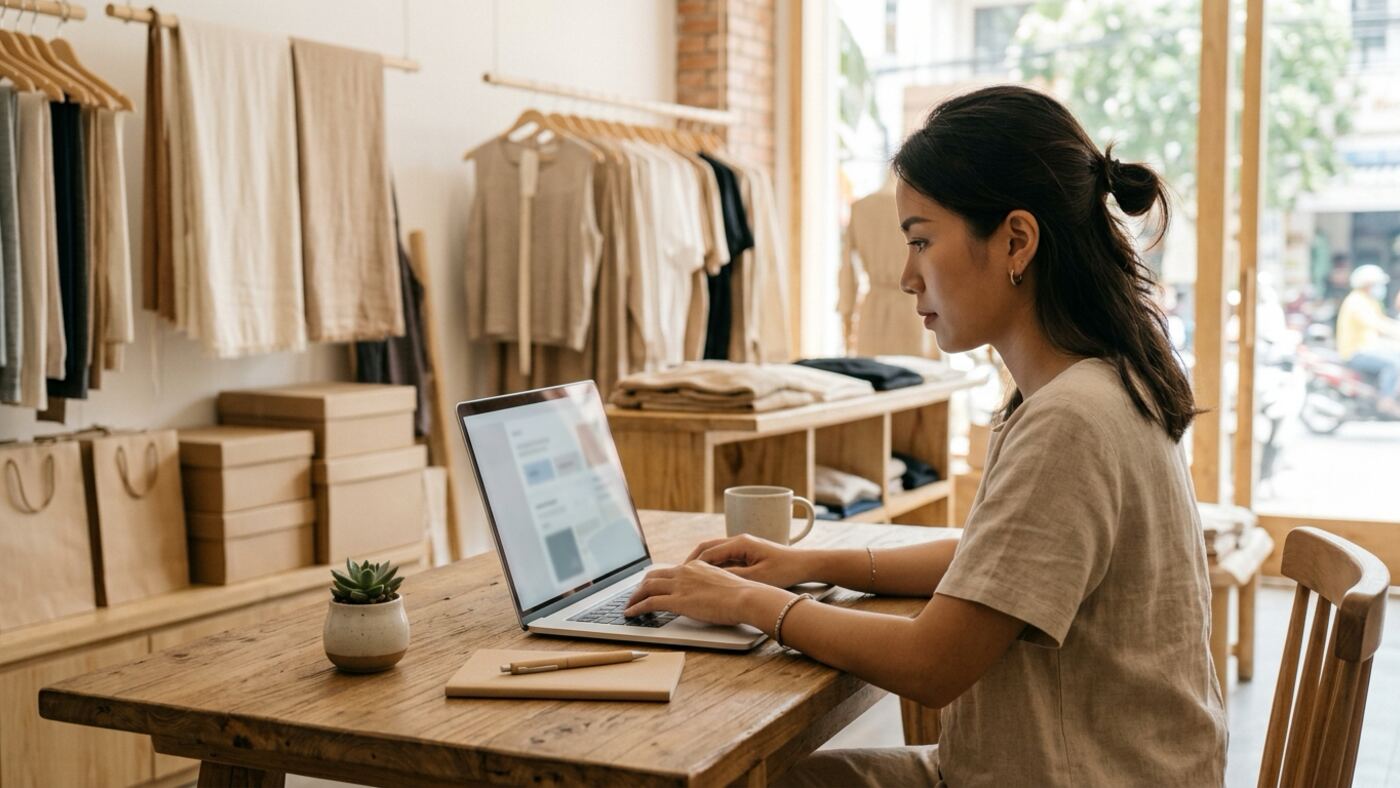 Chủ shop kiểm tra đơn hàng khi gửi email từ website thông báo